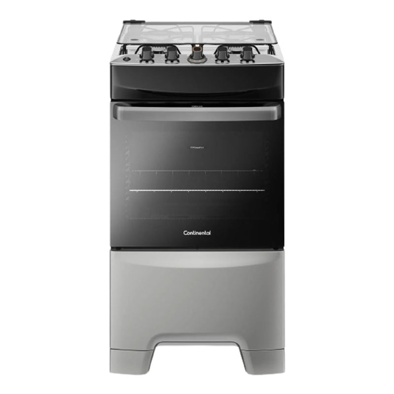 Fogão 4 Bocas Mesa de Inox Silver Continental FC4IS