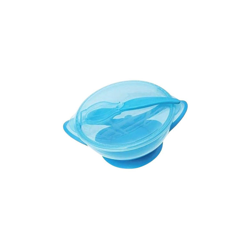 Tigelinha com Ventosa e Colher Azul