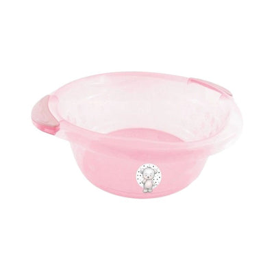 Bacia infantil fofura translúcida 15 litros Rosa - adoleta