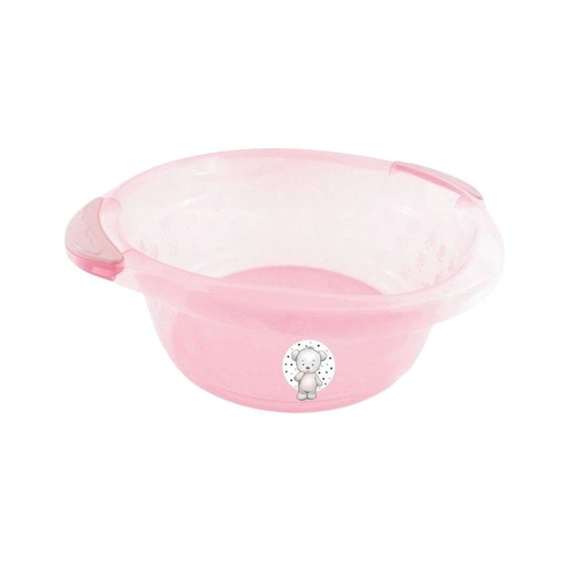 Bacia infantil fofura translúcida 15 litros Rosa - adoleta