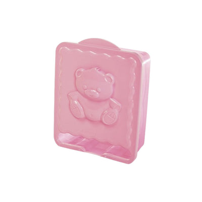 Porta Fraldas Urso Translucido Rosa Bebê
