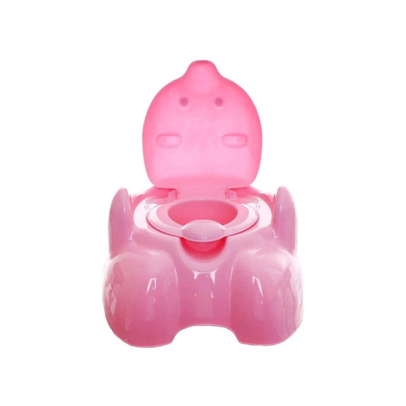 Troninho Infantil De Urso Com Tampa Pinico Rosa - Adoleta Bebê