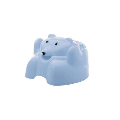 Troninho De Urso Com Tampa Azul - Adoleta Bebê