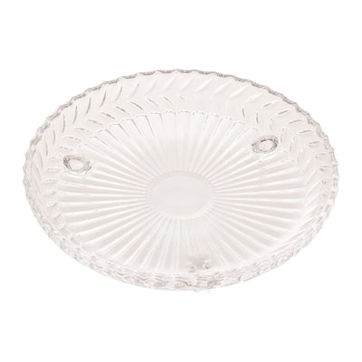 Prato Redondo com 3 Pés de Cristal Chumbo 18cm