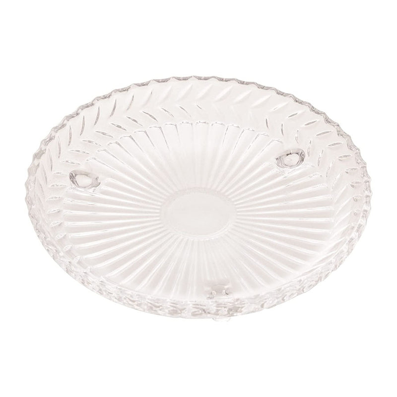 Prato Redondo com 3 Pés de Cristal Chumbo 18cm