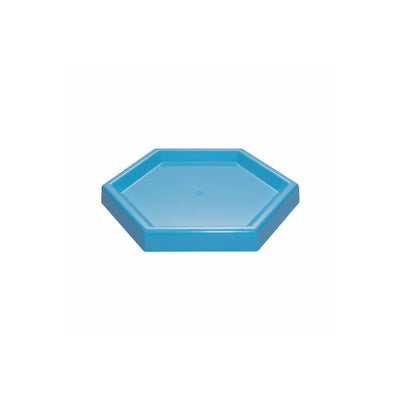 Bandeja Candy Sextavada Azul 19cm