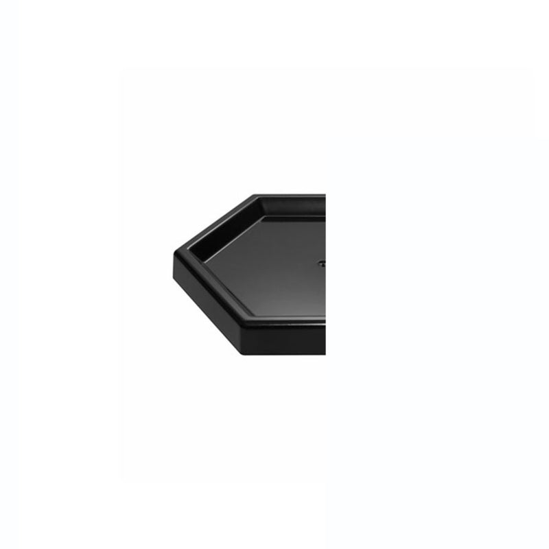Bandeja Candy Sextavada Preto 19cm