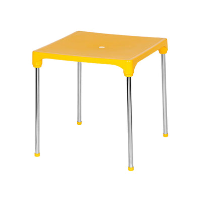 Mesa Quadrada Desmontável Amarela - Niquerlat