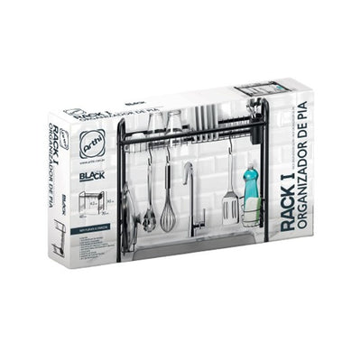 Escorredor De Louça Suspenso Rack Duplo Black -ARTHI
