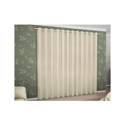 CORTINA BLACKOUT TECIDO CORTA LUZ BEGE 1,80M X 2,00M ADOMES