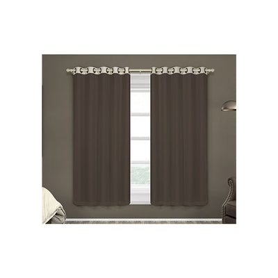 CORTINA VOIL COM CORTA LUZ 1,80 X 2,0M MARROM ADOMES