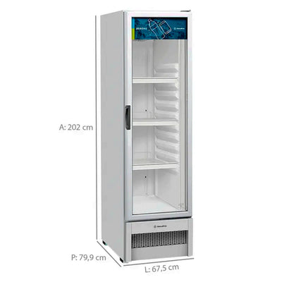 Geladeira Expositora Metalfrio 326L VB28 - Branco - 110 Volts