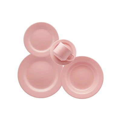 Aparelho de Jantar Biona Donna Rosa Cerâmica 20 Peças