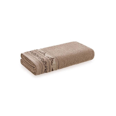Toalha de Rosto Algodão Taupe 48x70cm