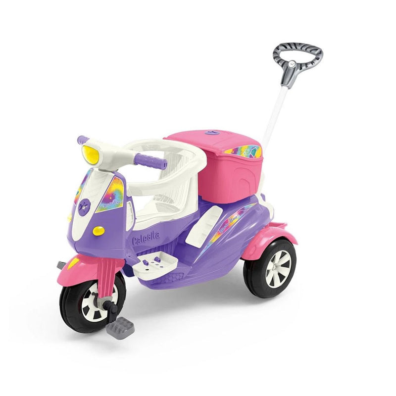 Triciclo Infantil Moto Uno Rosa - Calesita