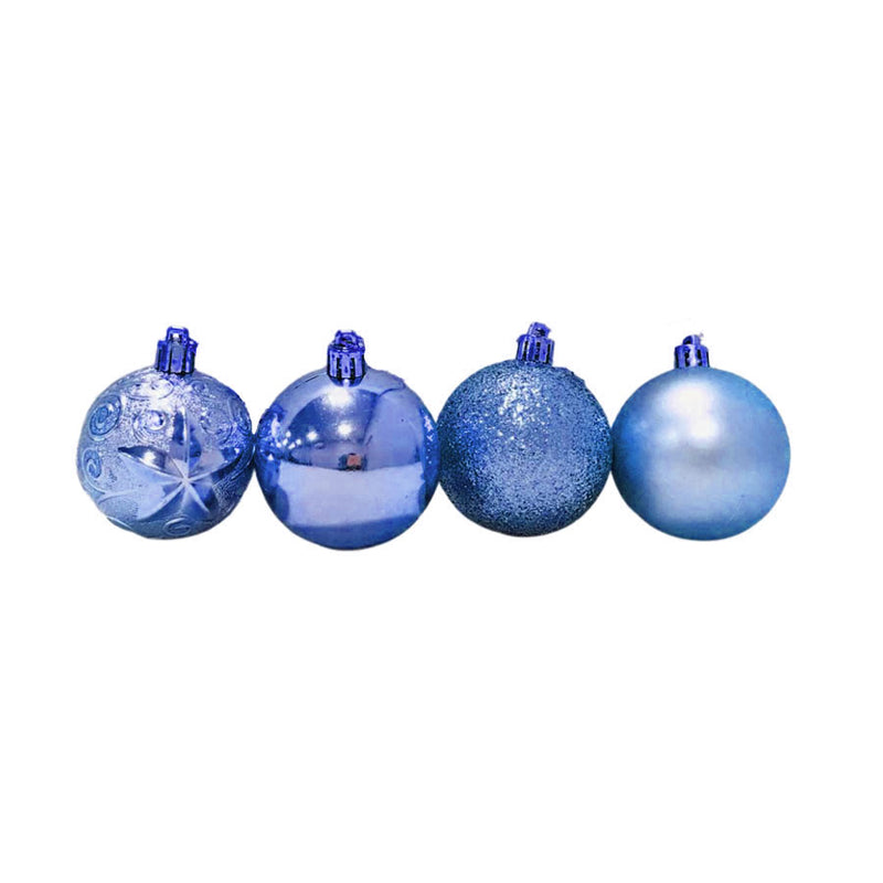 Jogo de Bolas de Natal 16 Peças Azul