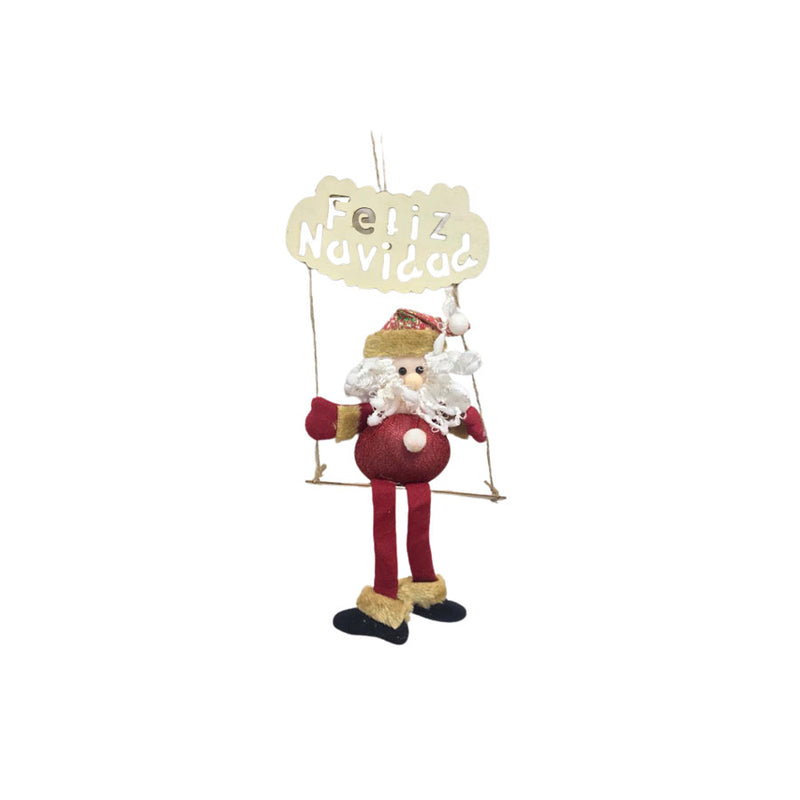 Placa Feliz Natal Papai Noel 25cm