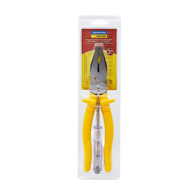 Kit com 2 Ferramentas Tramontina Com Alicate Universal e Chave Teste 1/8X3