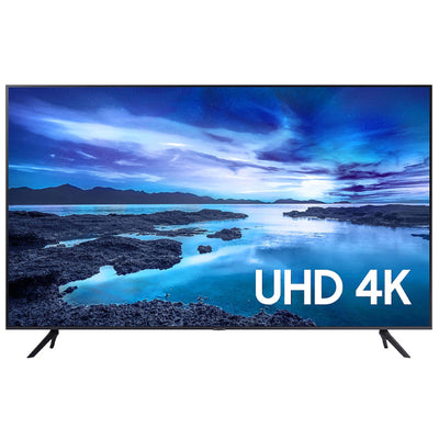 Smart TV Samsung 75"" UHD 4K 75AU7700 Processador Crystal 4K Tela sem limites Visual Livre de Cabos Alexa built in Controle Único