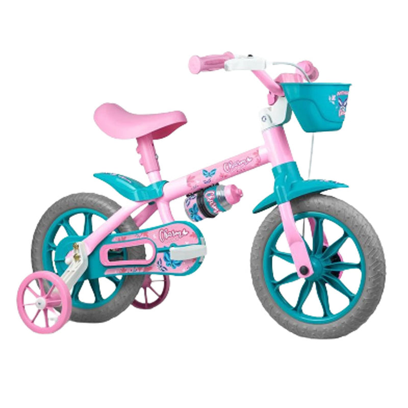 Bicicleta Infantil Aro 12 Charm com Cestinha Nathor