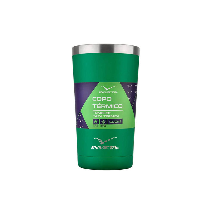 Copo Térmico Invicta 500ml Verde