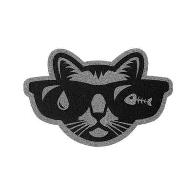 Tapete Vinil Pet Estampa Rosto de Gato 40x60cm