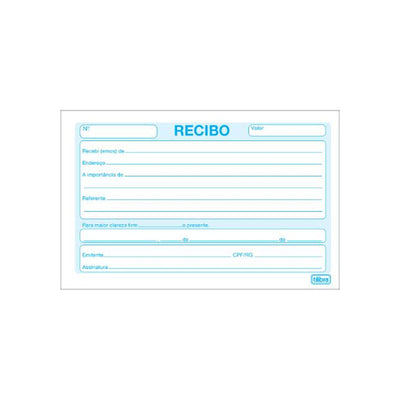 Recibo Comercial sem Canhoto 50 Folhas - Tilibra
