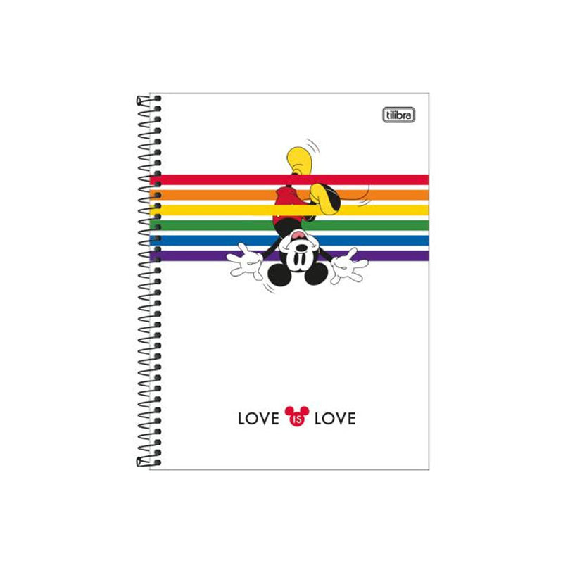 Caderno Espiral Capa Dura 1 Matéria Mickey 80 Folhas - Tilibra