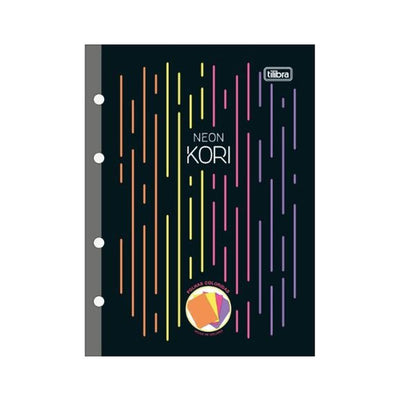 Refil para Caderno Argolado Neon Kari 80 Folhas - Tilibra