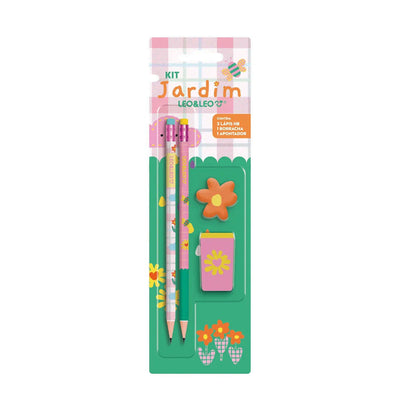 Kit Escolar HB Lápis Jardim - Leo & Leo