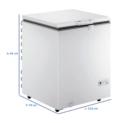 Freezer Consul 220L 1 Porta Horizontal Degelo Manual CHA22FB - Branco - 110 Volts