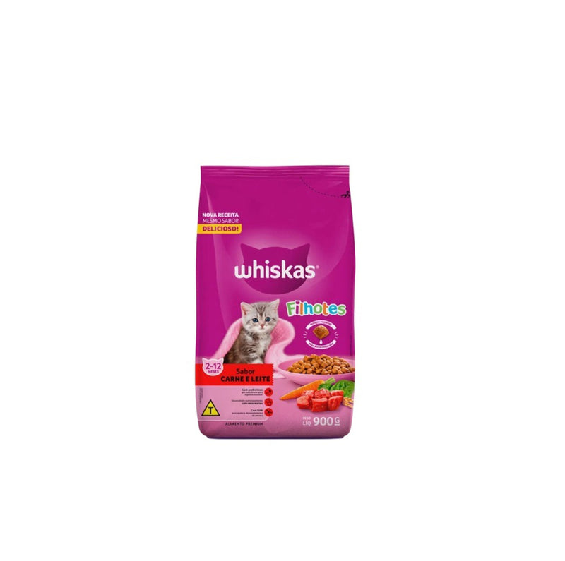 Ração Whiskas Filhote Carne 900g