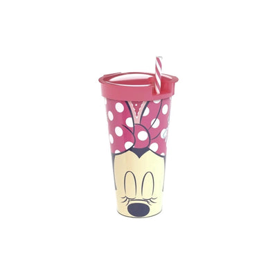 Copo 2 em 1 com Canudo Minnie 540ml - Plasútil