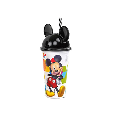Copo com Canudo Mickey 500ml - Plasútil