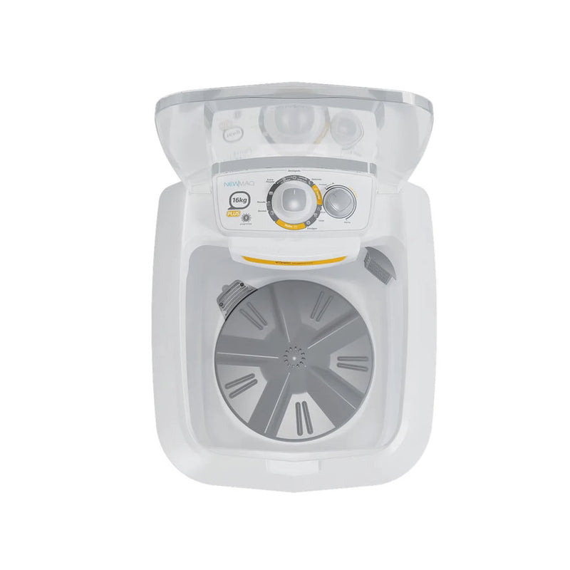 Lavadora 16Kg Plus Branca 9 Programas de Lavagem - Newmaq