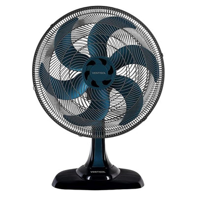Ventilador de Mesa Azul Turbo 50cm 6 Pás Oscilante Ventisol
