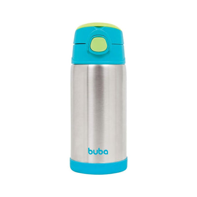 GARRAFA TÉRMICA AZUL COM PAREDE DUPLA 400 ML - BUBA