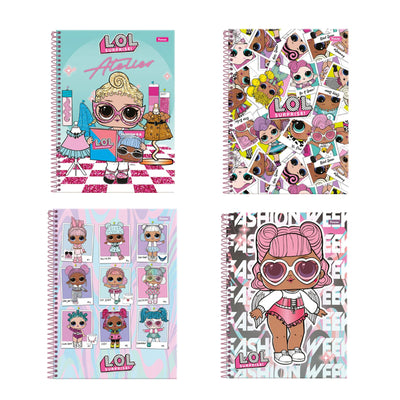 Caderno Foroni Capa Dura LOL - 80 Folhas