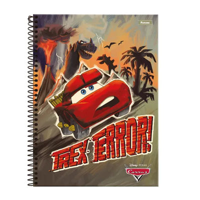 Caderno Universitário Capa Dura 80 Folhas - Carros