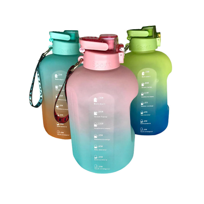 Garrafa de Água 2200ml Cores Diversas