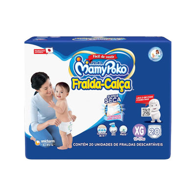 Fralda Calça MamyPoko Jumbinho Xg Com 20 unidades