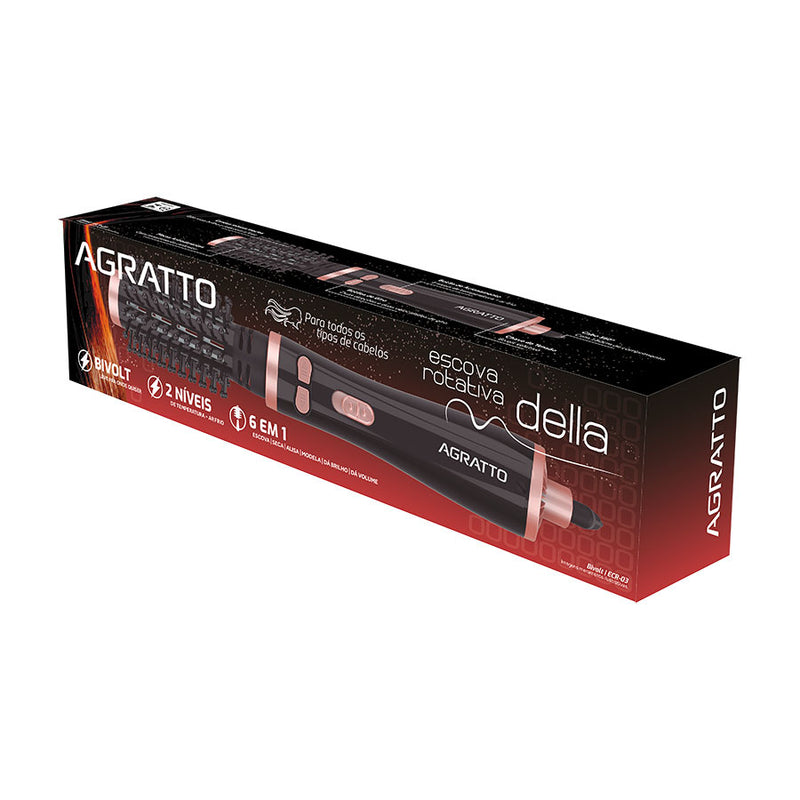 Escova de Cabelo Rotativa Della Bivolt Seletivo Agratto