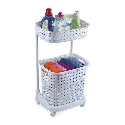 Conjunto Lavanderia Duplo Branco Viena Secalux