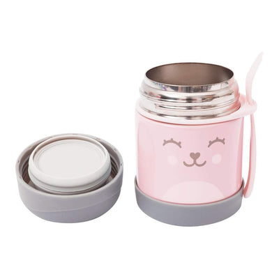 Pote Térmico 320ml Com Talher Gumy Rosa - Buba
