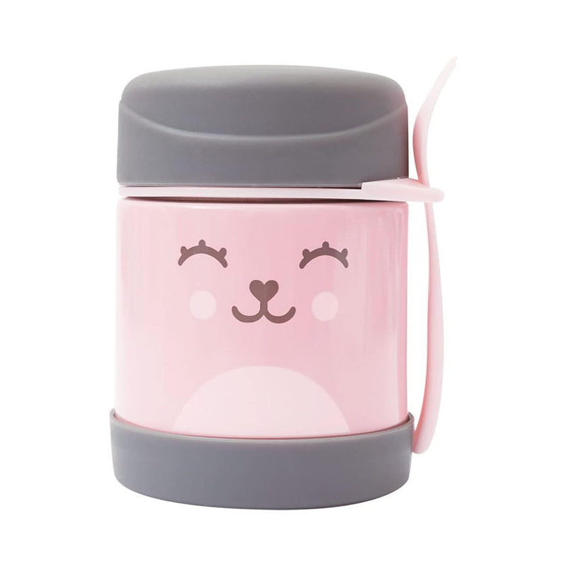 Pote Térmico 320ml Com Talher Gumy Rosa - Buba