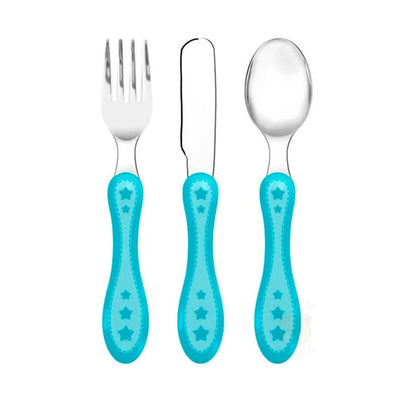 Kit Talheres em inox Estrelinha Azul - Buba