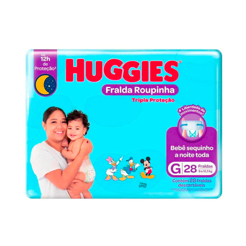 Fralda Huggies Tripla Proteção G - 28 Fraldas