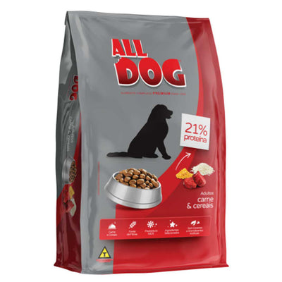 Ração All dog Filhote Carne e Cereais 1kg