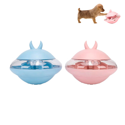 Brinquedo Pet Interativo Ovni Dispenser Ração e Petiscos - Cores Diversas