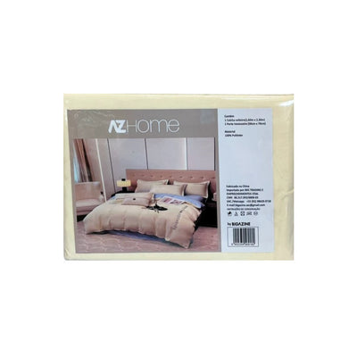 Jogo de Cama Casal Az Com Divisória 3 Peças